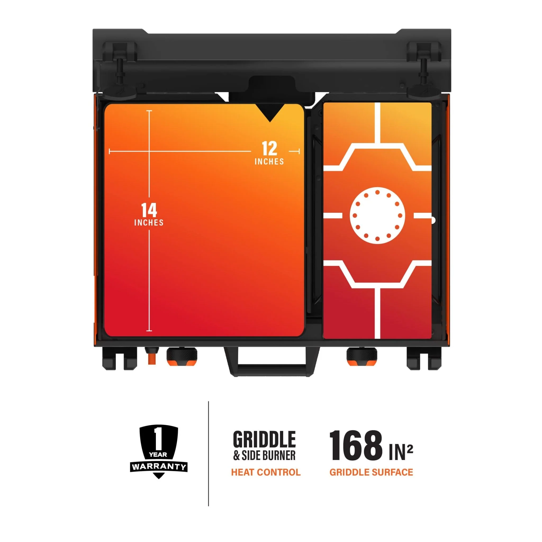 12" x 14" Griddle with Side Burner - Image 5