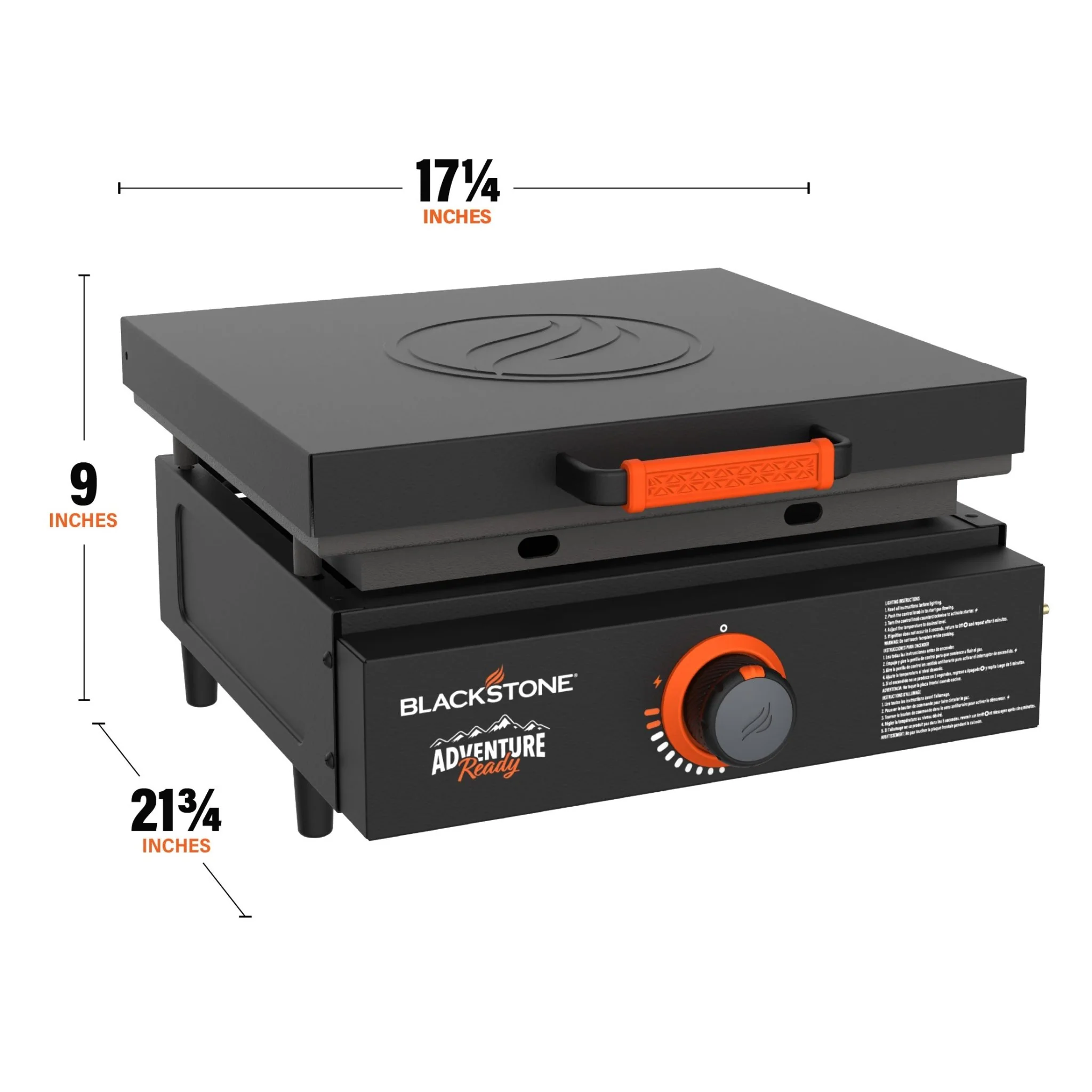17" Tabletop Griddle with Hard Cover - Image 3