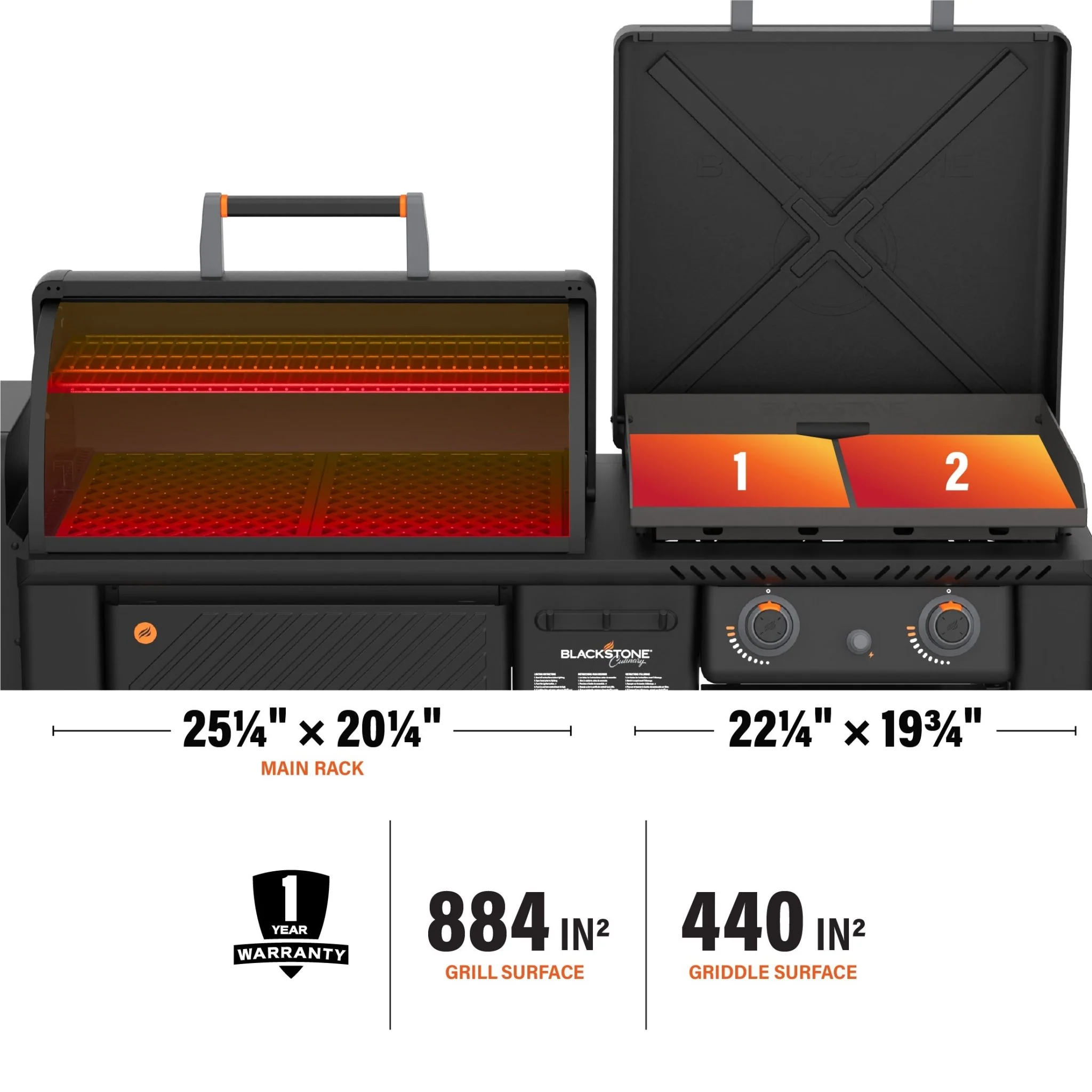 22" XL Griddle Pellet Grill Combo - Image 3