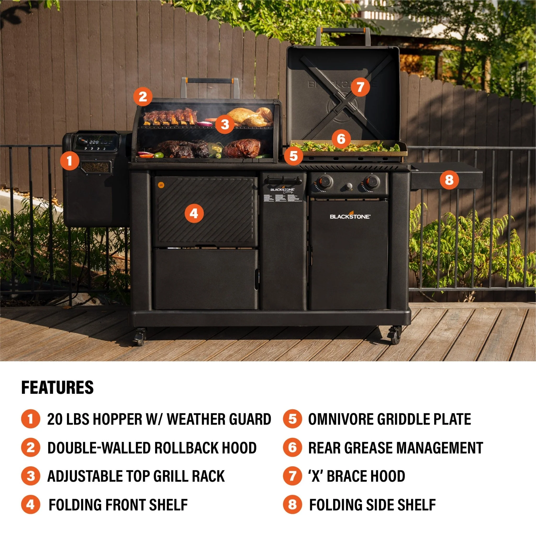 22" XL Griddle Pellet Grill Combo - Image 4
