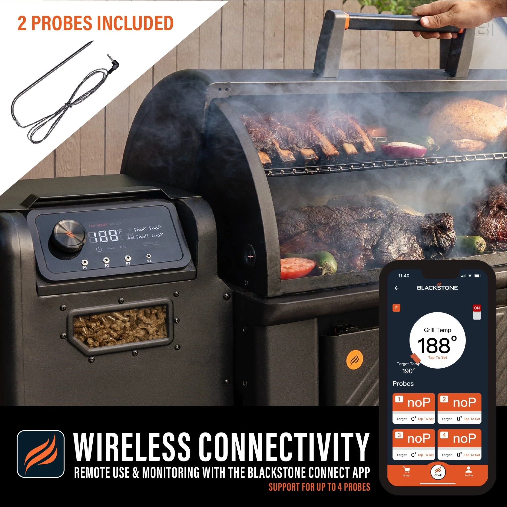 22" XL Griddle Pellet Grill Combo - Image 5
