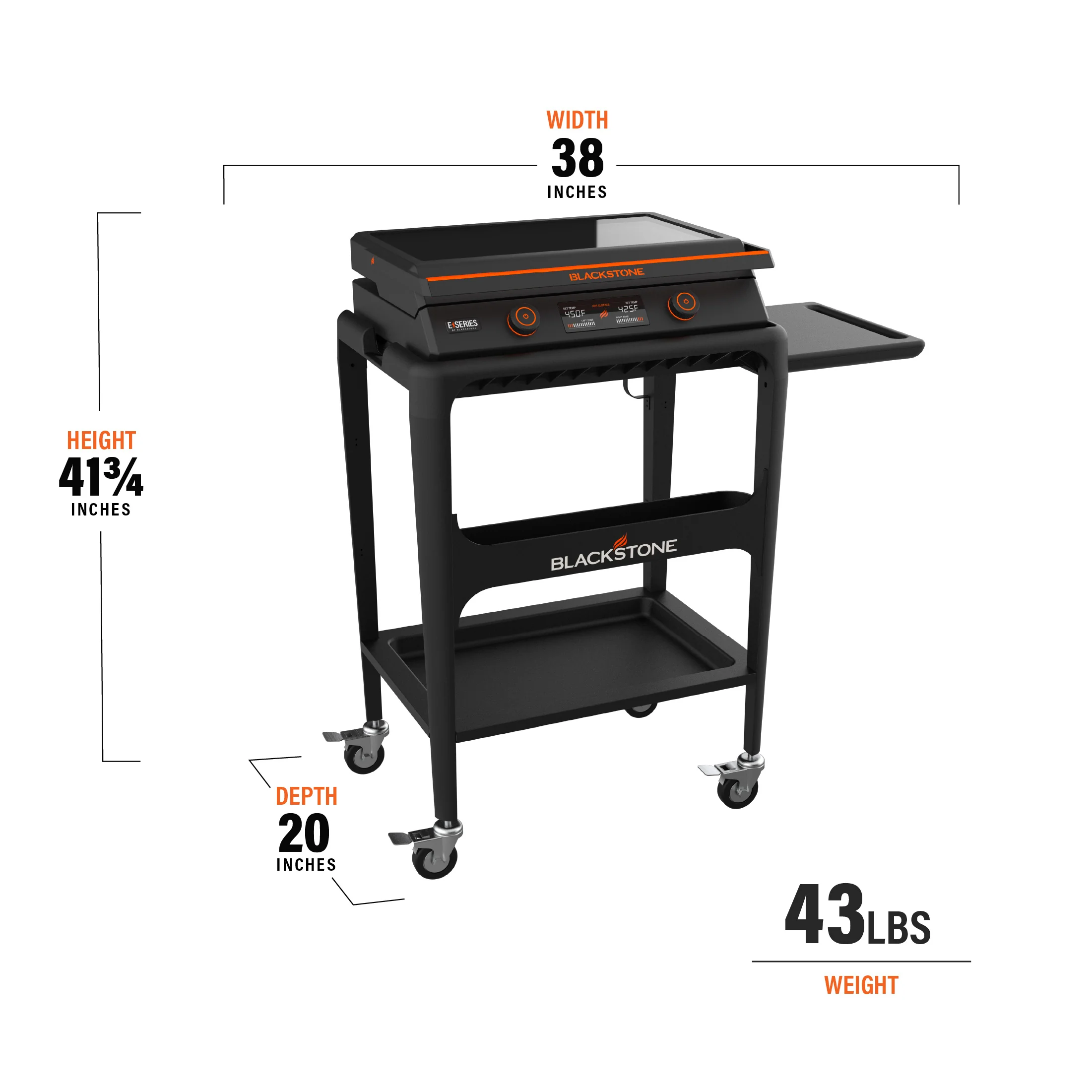 22" Electric Tabletop Griddle with Cart - Image 3