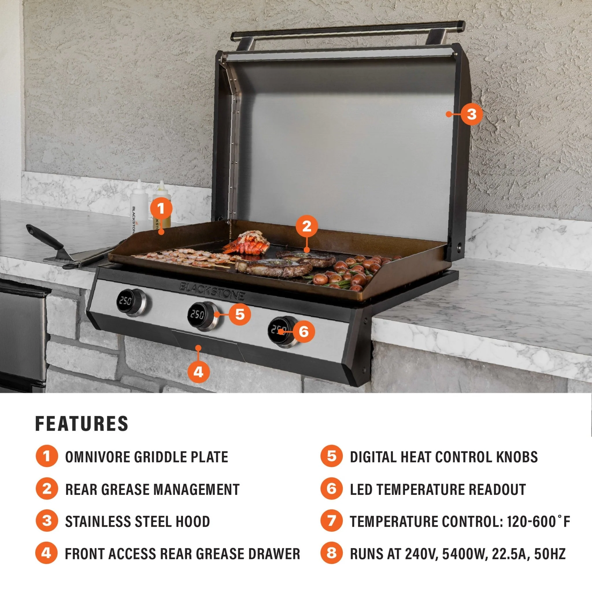 30" Electric Drop-in Griddle - Image 4