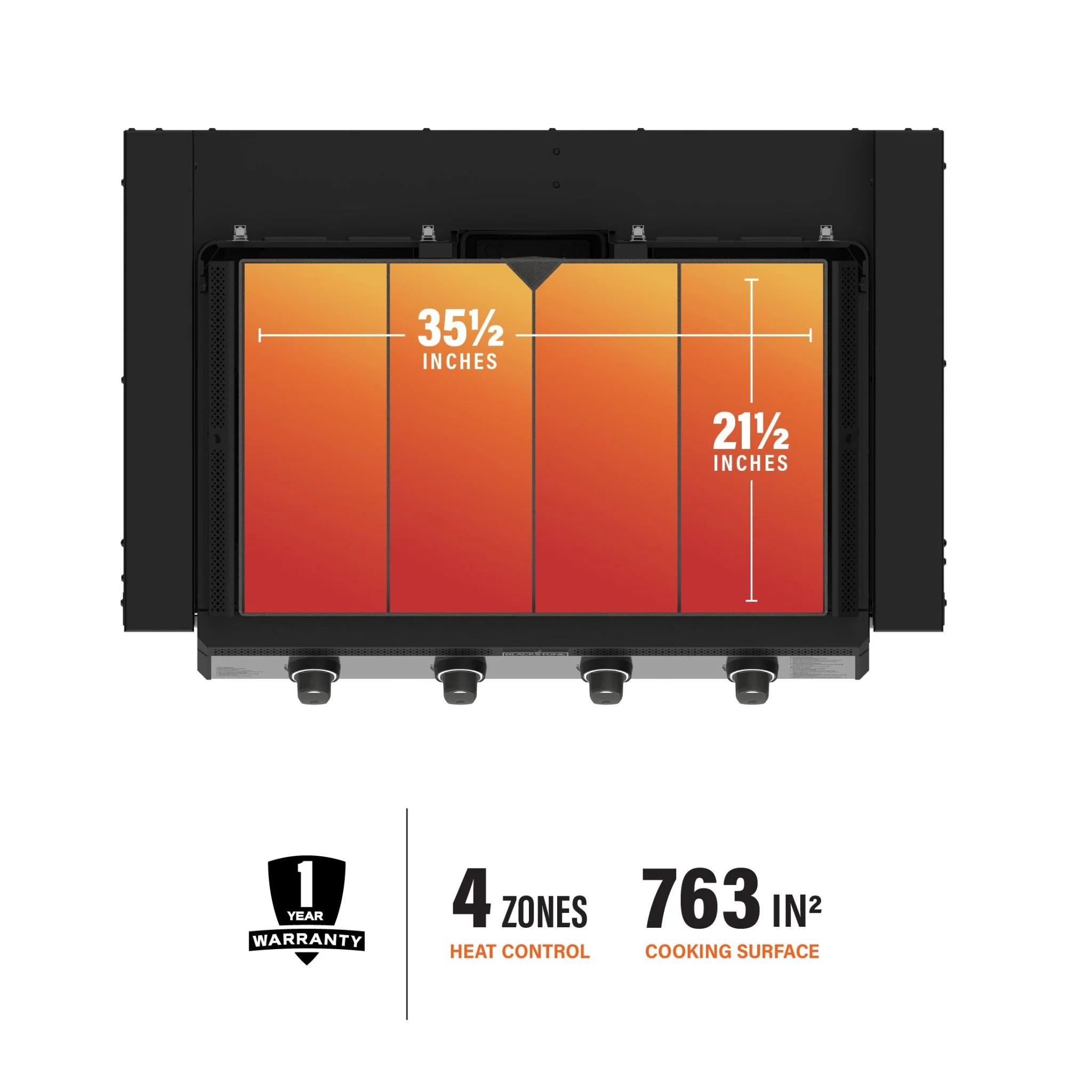 36" Drop-in Griddle with Hood (Natural Gas) - Image 3