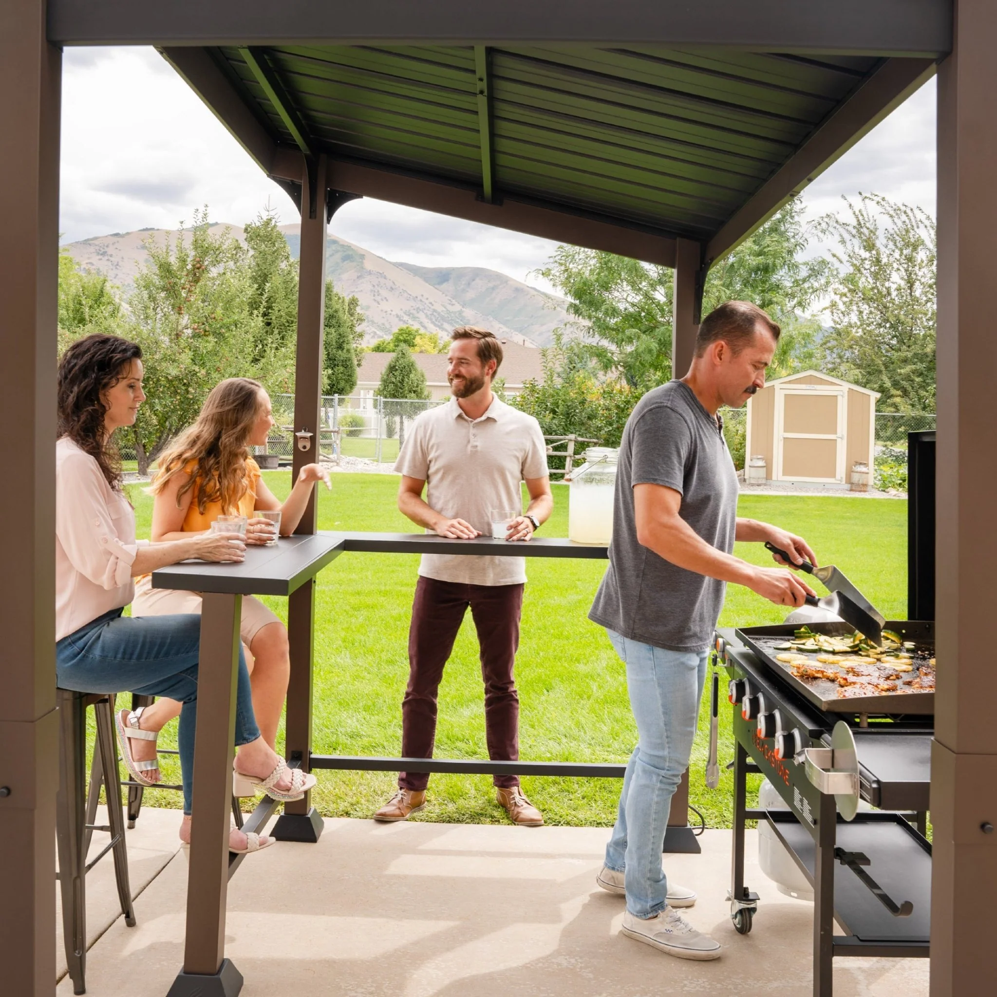 5’ x 8’ Bar and Griddle Pavilion - Image 8