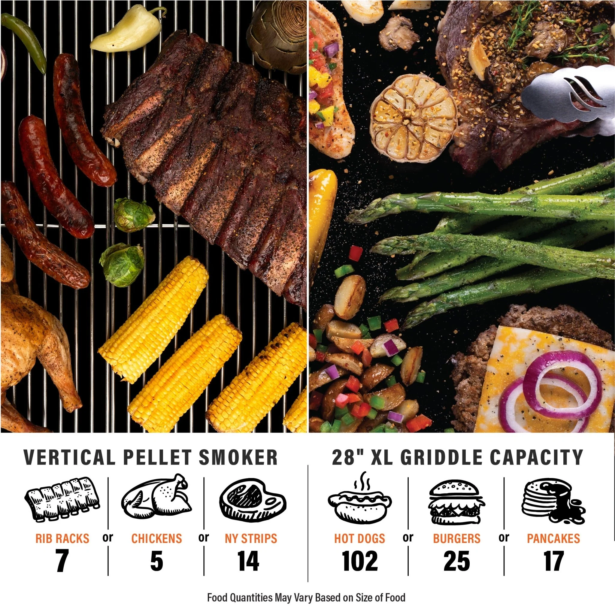 28" XL Griddle Vertical Pellet Smoker Combo - Image 13