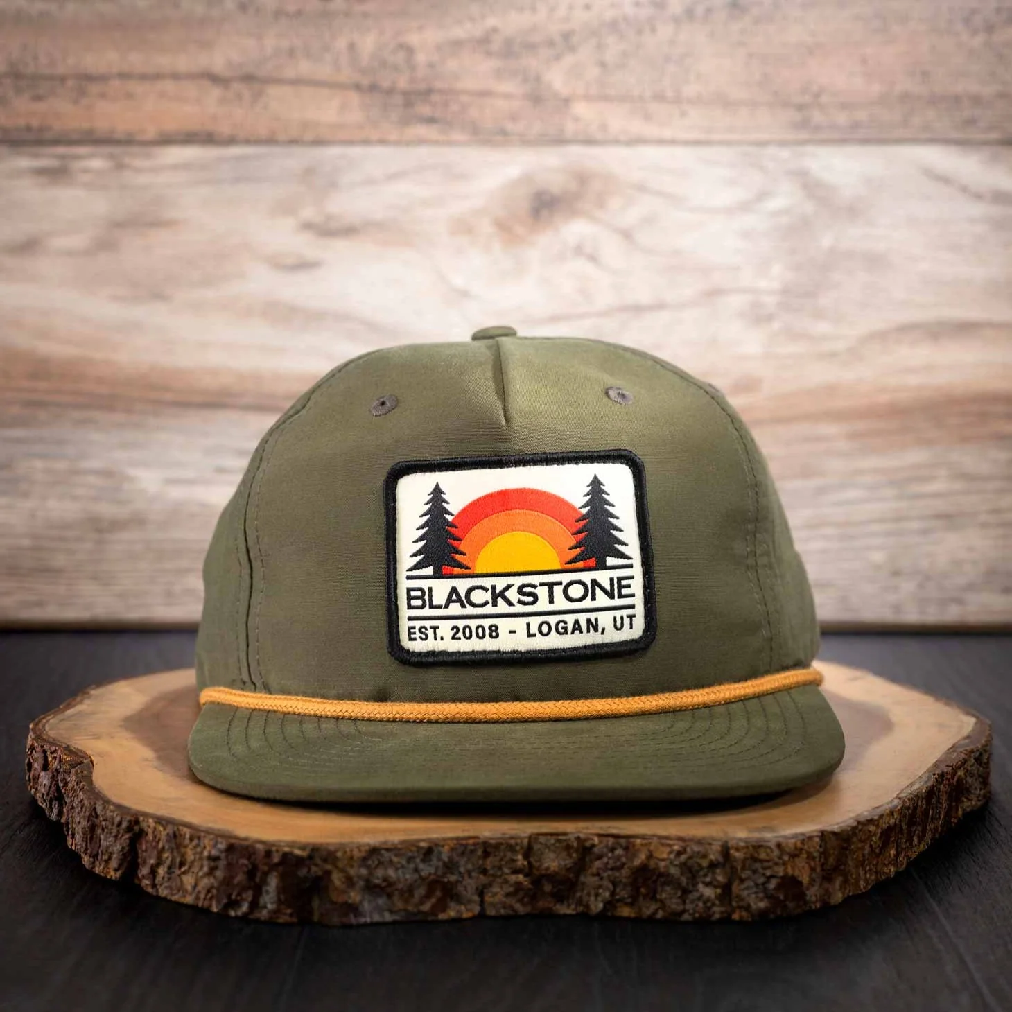 Hat-Loden/Gold with Blackstone Sunset Patch - Image 3
