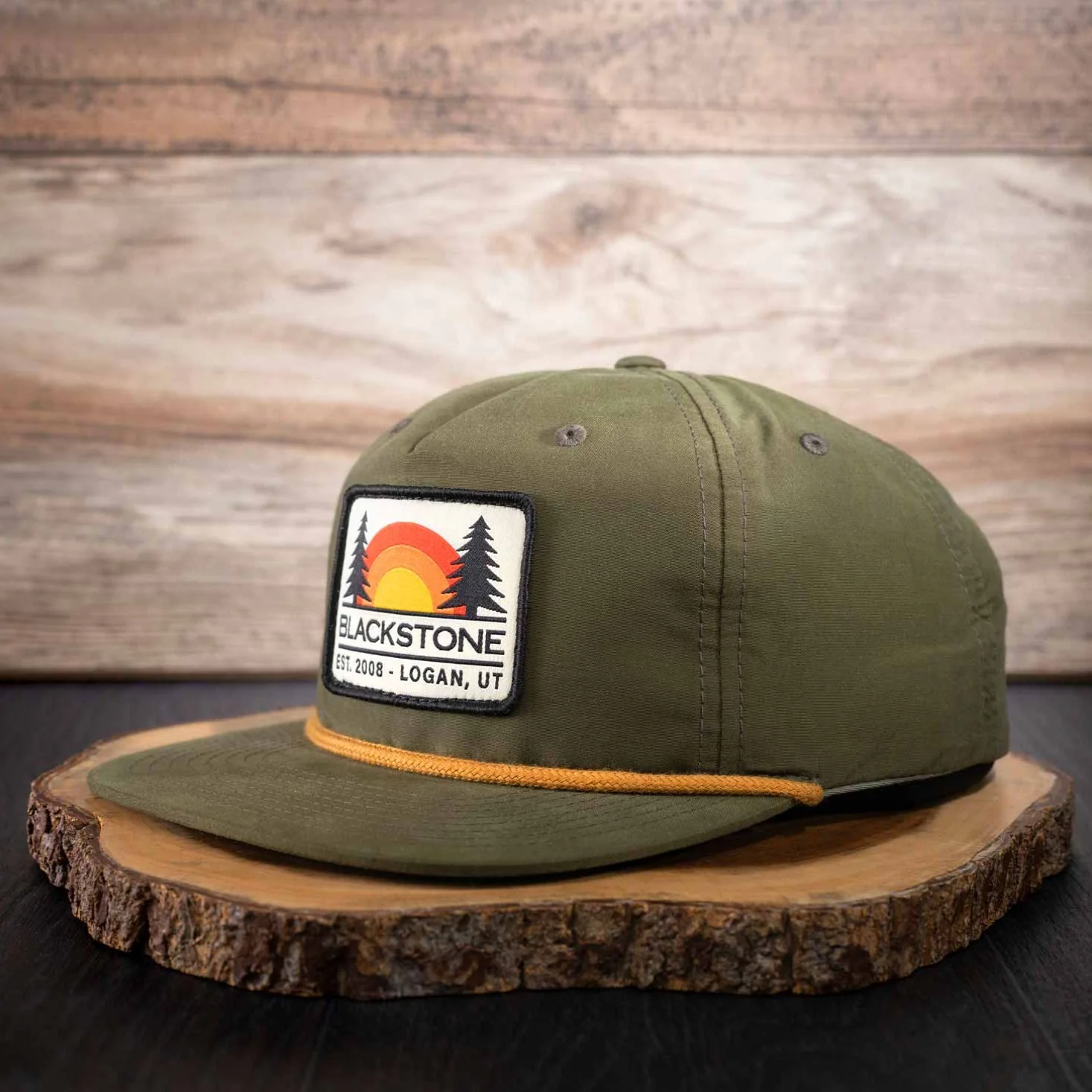 Hat-Loden/Gold with Blackstone Sunset Patch - Image 4