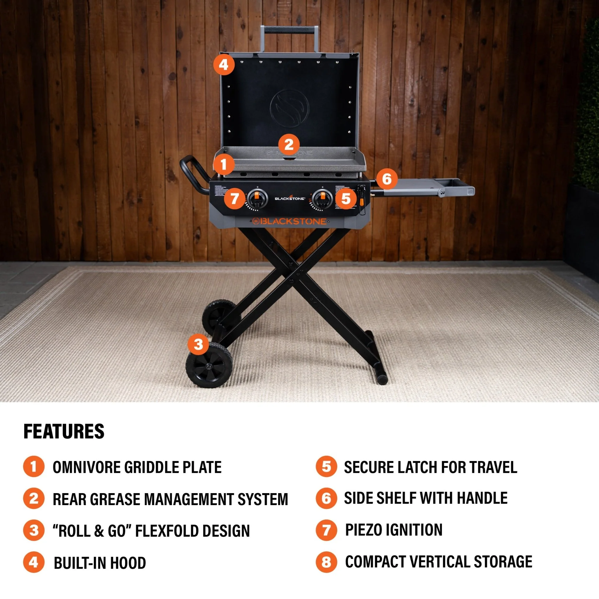 22" Griddle with Flexfold Legs - Image 3