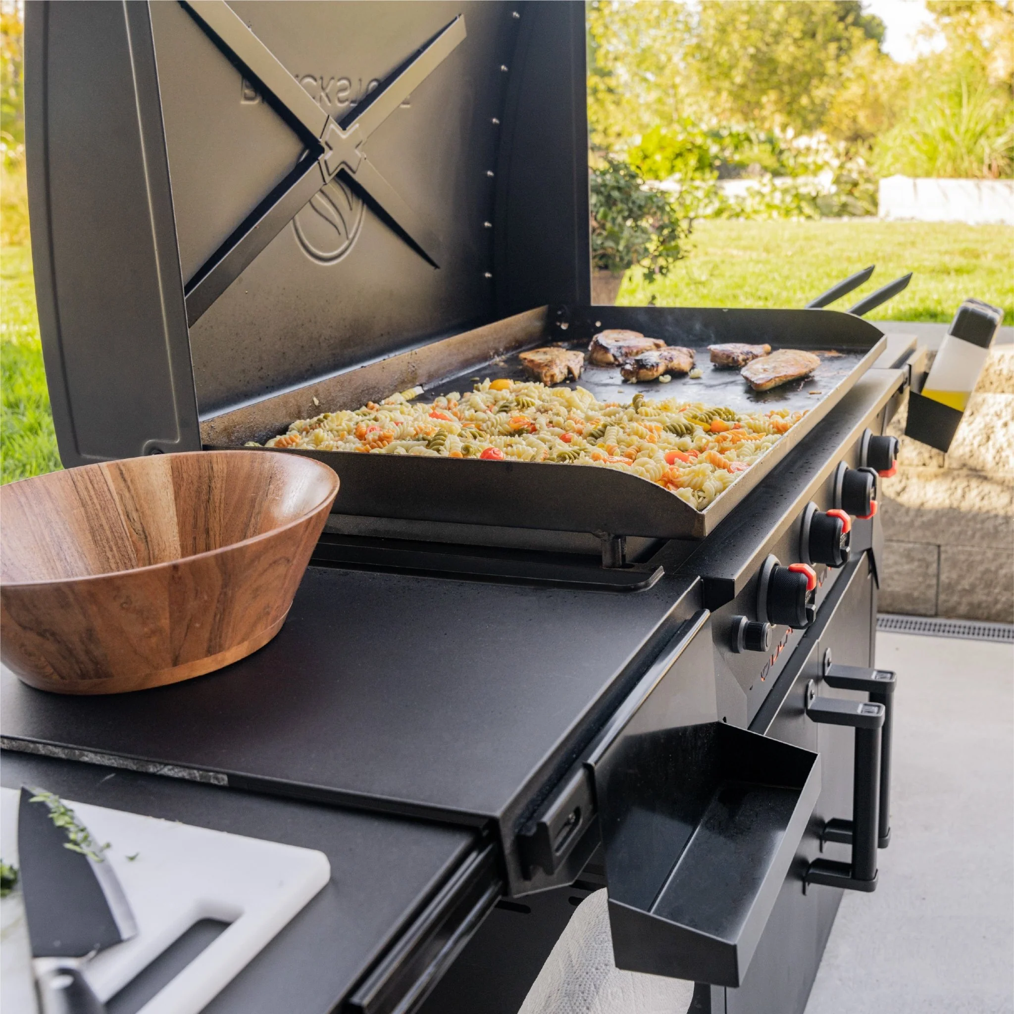 Iron Forged 36” Griddle with Cabinet - Image 9