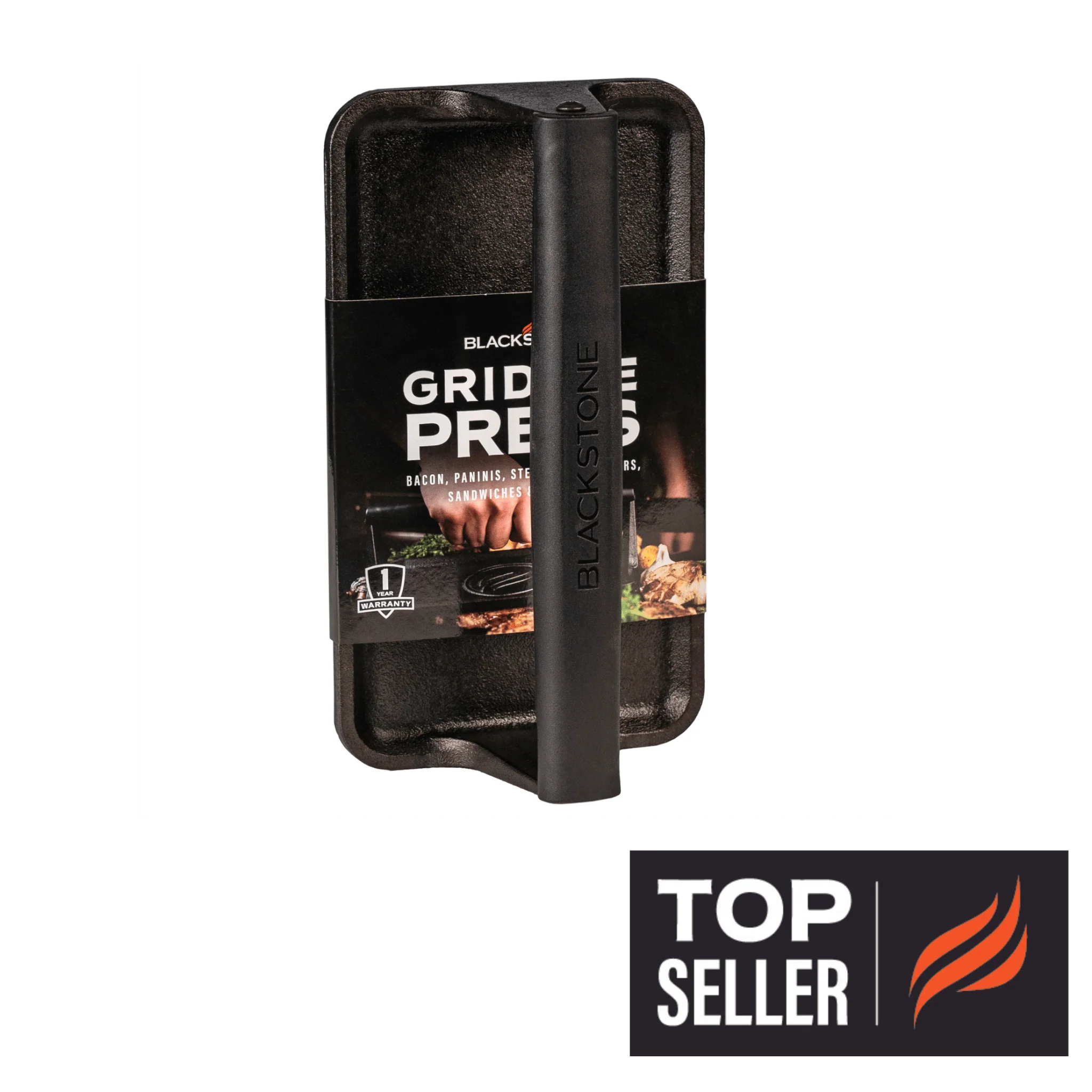 Medium Cast Iron Griddle Press - Image 7