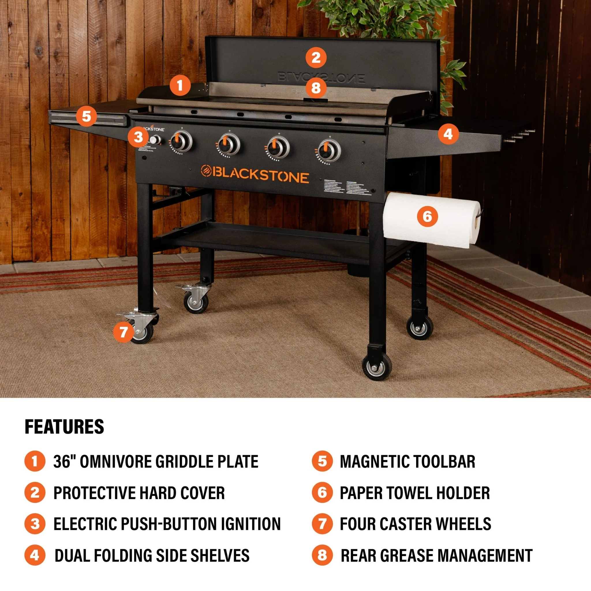 36” Griddle with Hard Cover (Natural Gas) - Image 4
