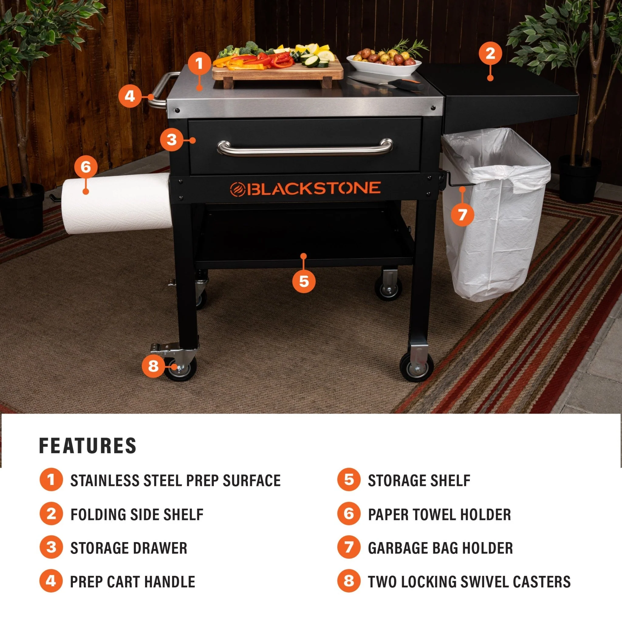Serve & Store Prep Cart - Image 3