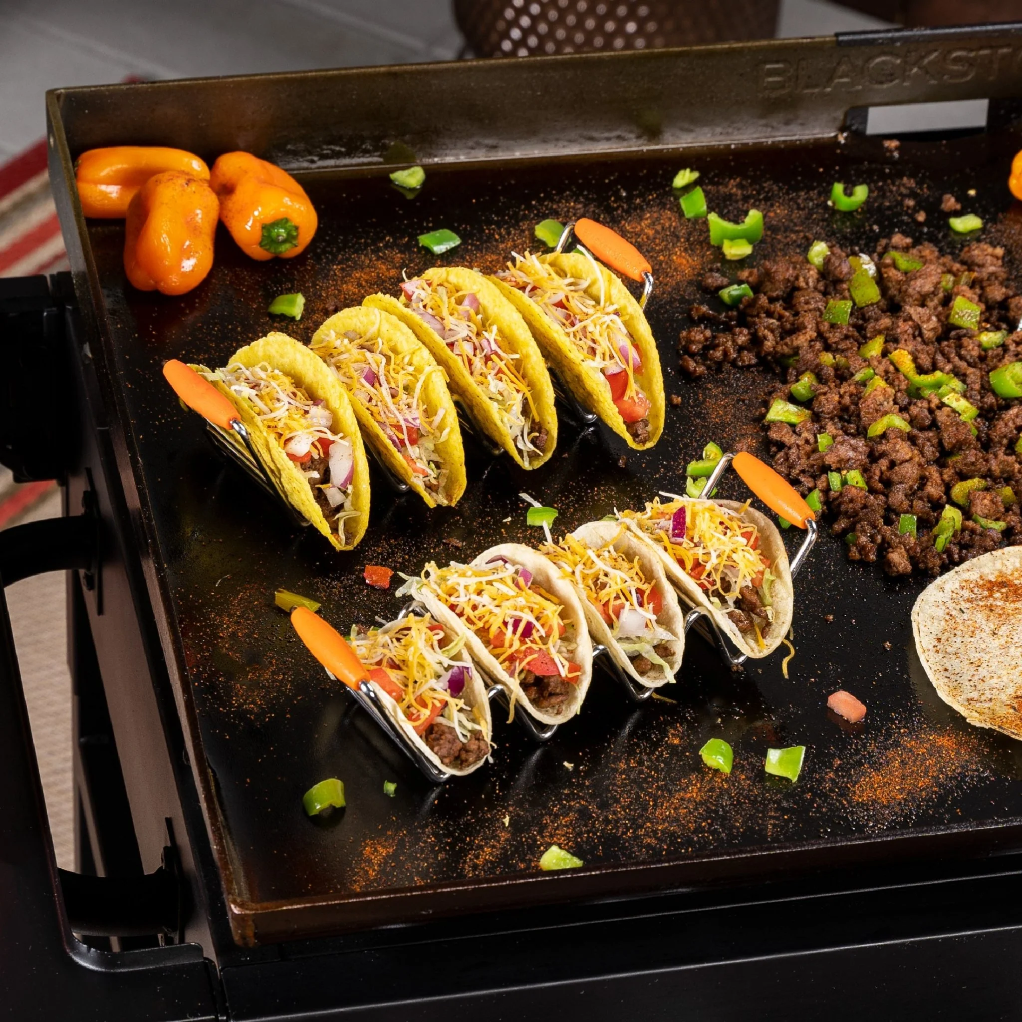 Small taco tray with silicone handles (qty 2). - Image 4
