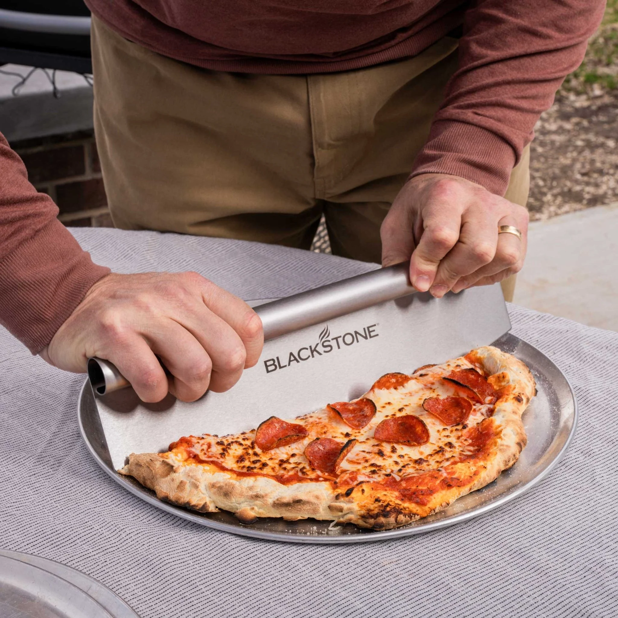 Stainless Steel Pizza Rocker - Image 6